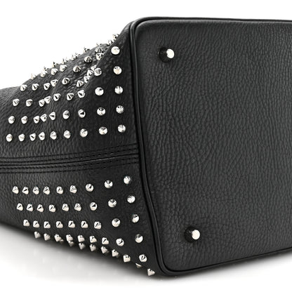 Burberry Calfskin Studded Medium Susanna Hobo Black 8 of 9