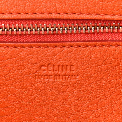 Celine Crisped Calfskin Small Tie Knot Tote Bright Orange 7 of 15