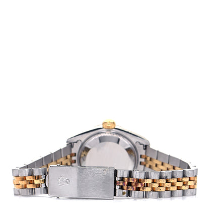 Rolex Stainless Steel 18K Yellow Gold 26mm Oyster Perpetual Datejust Watch White Roman 69173 3 of 6