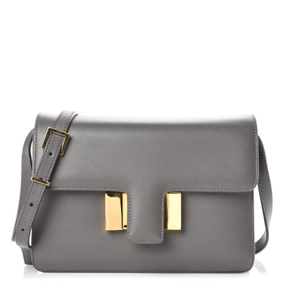 Tom Ford Calfskin Medium Sienna Crossbody Bag Graphite 1 of 11