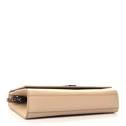 Saint Laurent Grain De Poudre Medium Monogram Kate Satchel Nude Powder 4 of 10