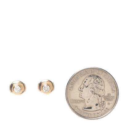 Cartier 18K Pink Gold Diamond MM D'Amour Earrings 2 of 5