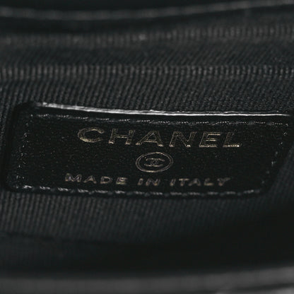 Chanel Lambskin Quilted Mini Trendy CC Clutch With Chain Black 6 of 11