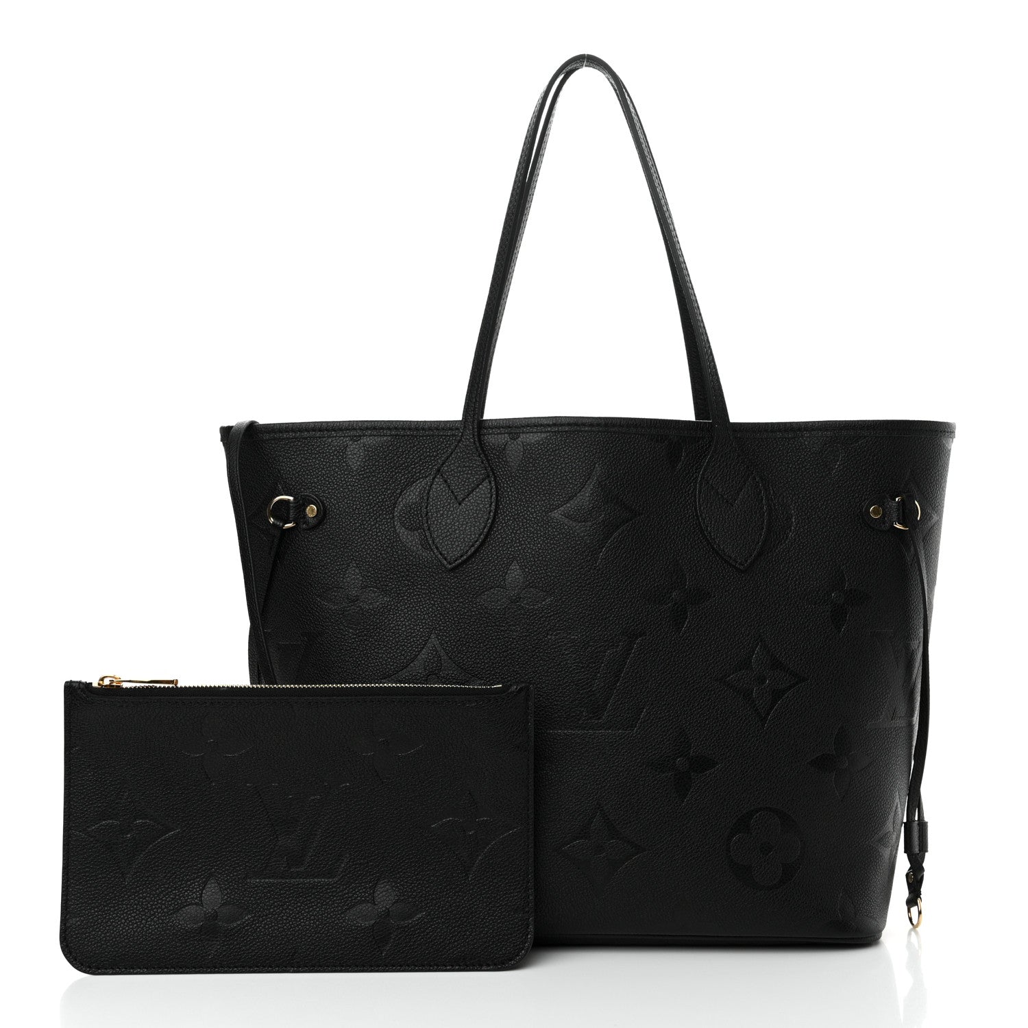 Louis Vuitton Empreinte Monogram Giant Neverfull MM Black 3 of 10