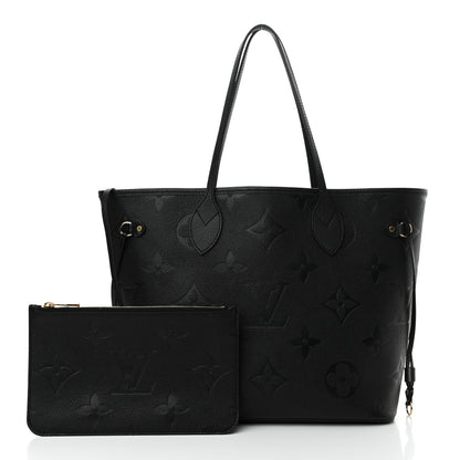 Louis Vuitton Empreinte Monogram Giant Neverfull MM Black 3 of 10