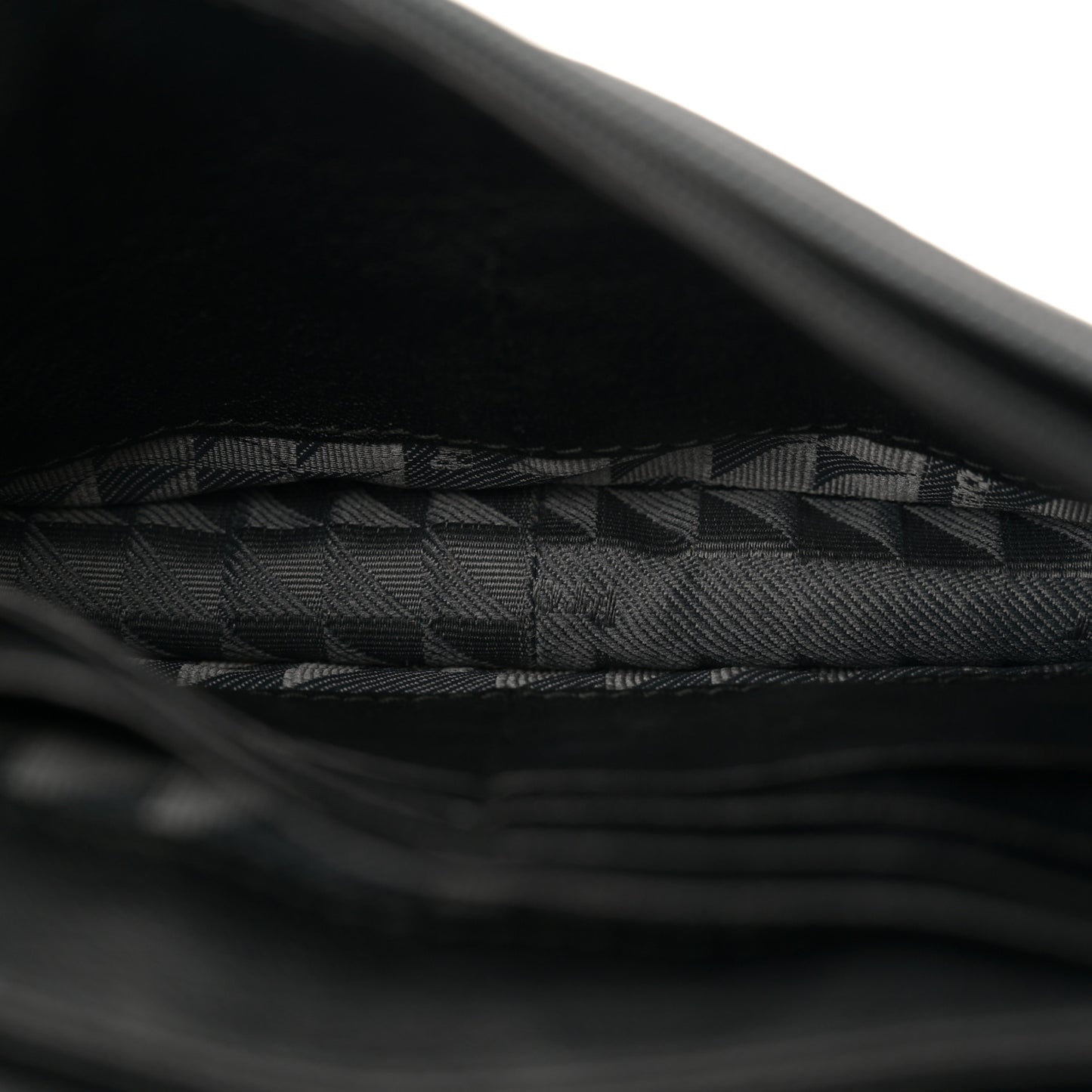 Lambskin Large PS1 Chain Wallet Black