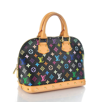 Louis Vuitton Monogram Multicolor Alma Black 3 of 8