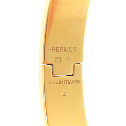 Hermes Enamel Narrow Clic Clac H Bracelet GM Orange 4 of 8