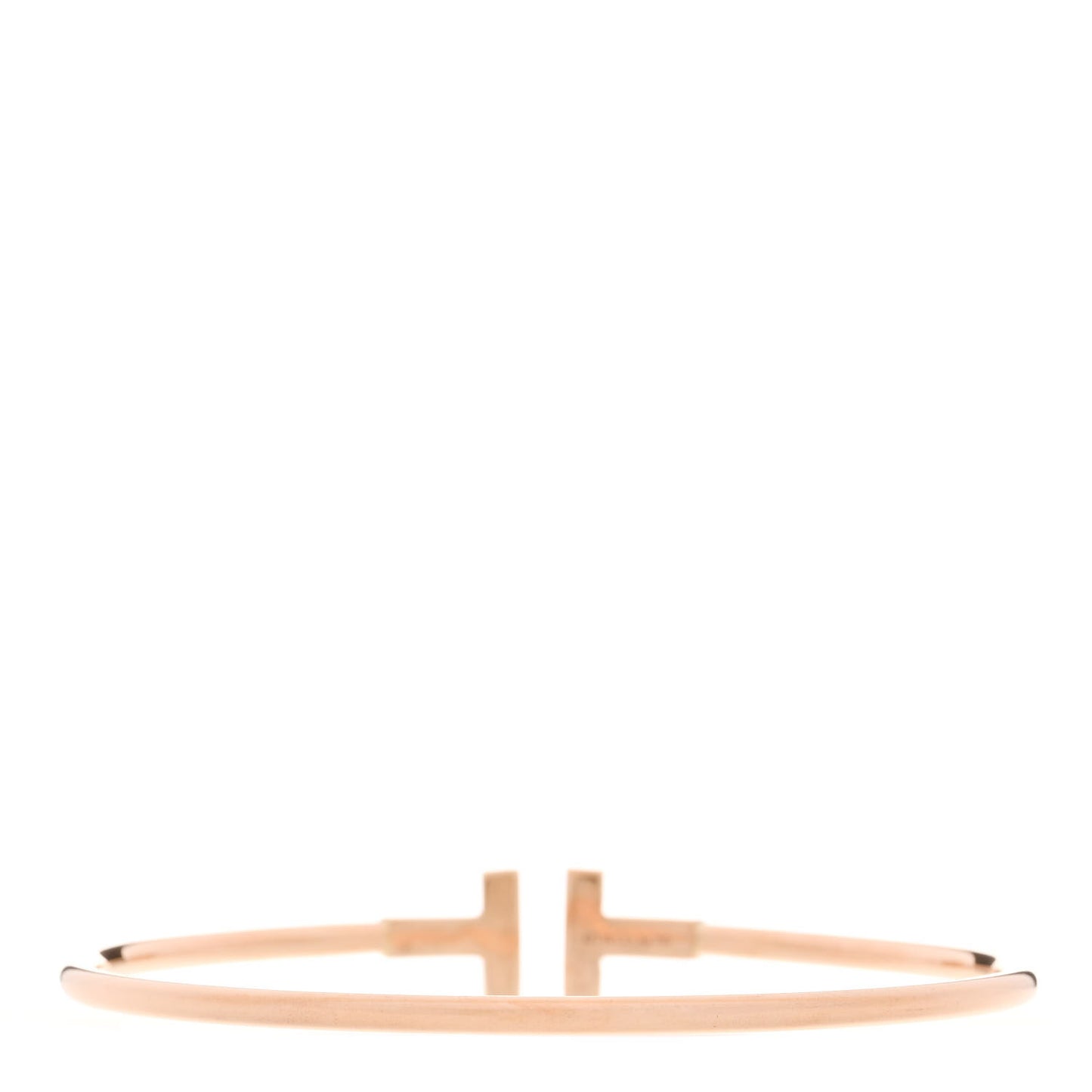18K Rose Gold T Wire Bracelet