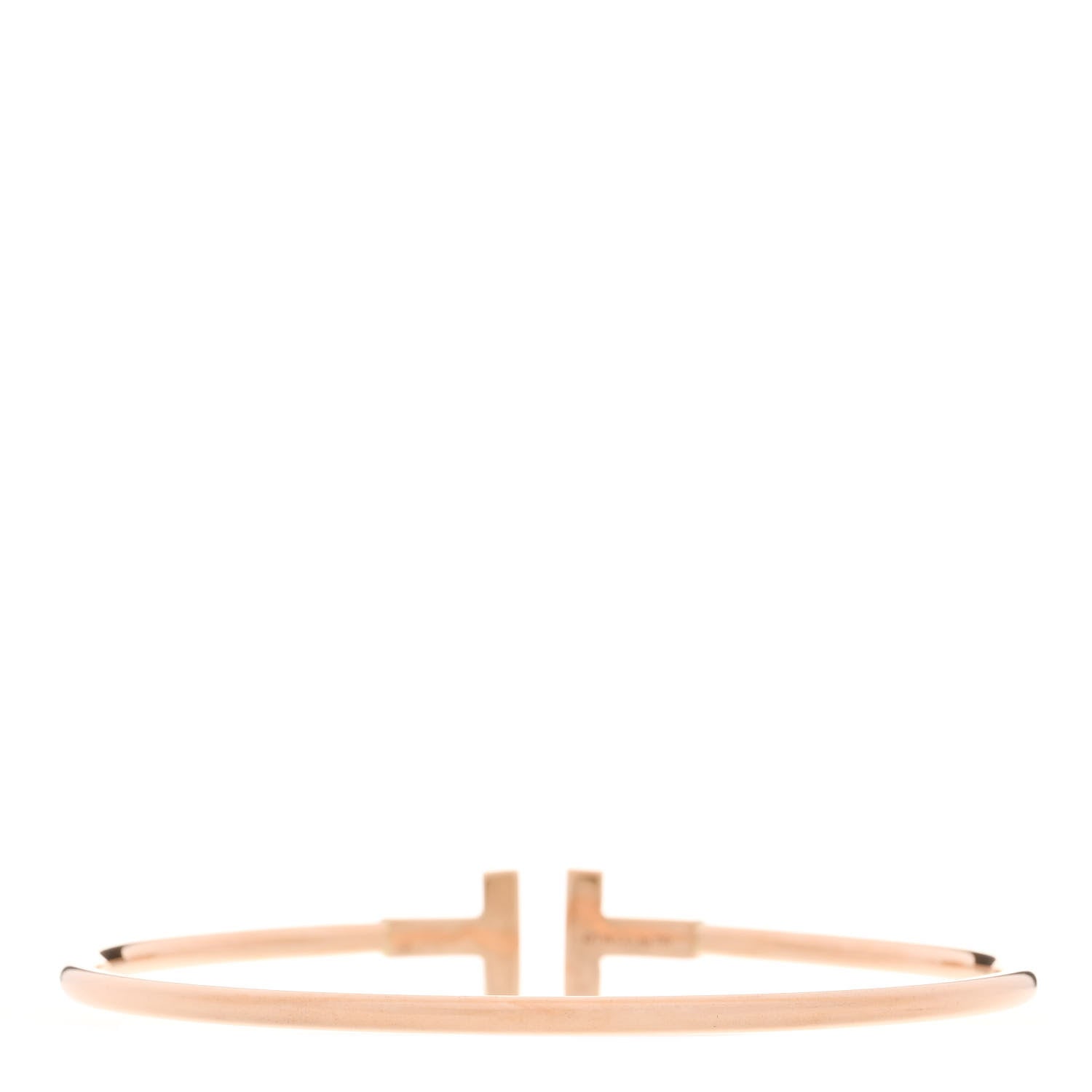 Tiffany 18K Rose Gold T Wire Bracelet 2 of 3