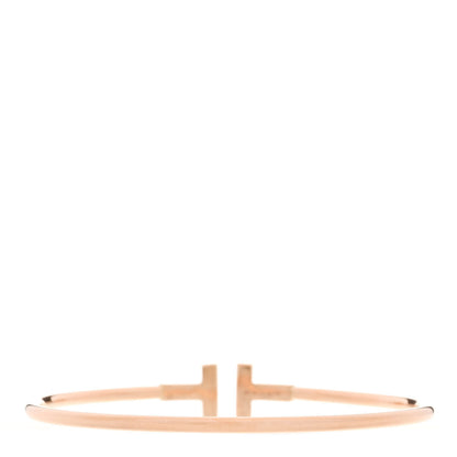 Tiffany 18K Rose Gold T Wire Bracelet 2 of 3