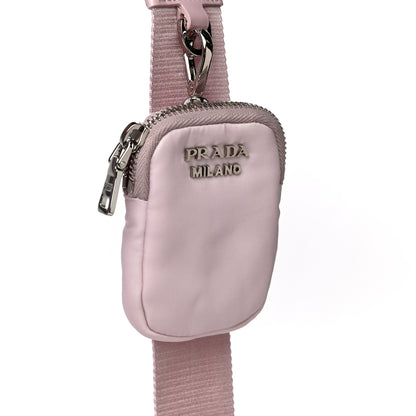 Prada Re-Nylon Spazzolato Double Pocket Buckle Shoulder Bag Alabastro 9 of 10