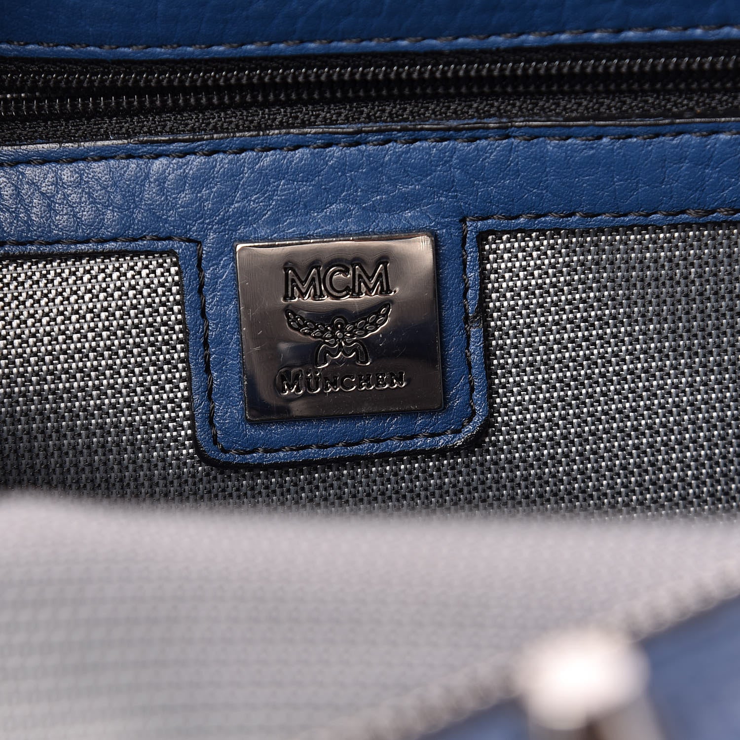MCM Visetos Studded Small Backpack Blue 8 of 10