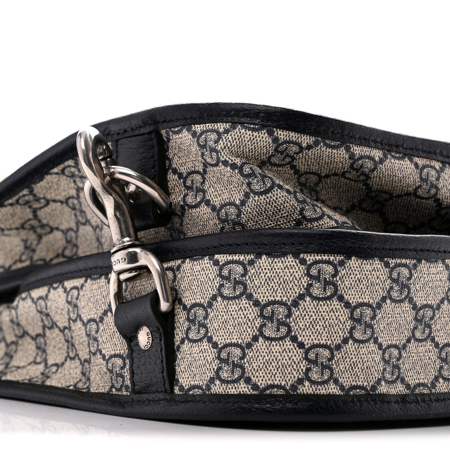 GG Supreme Monogram Web Savoy Garment Bag Beige Blue