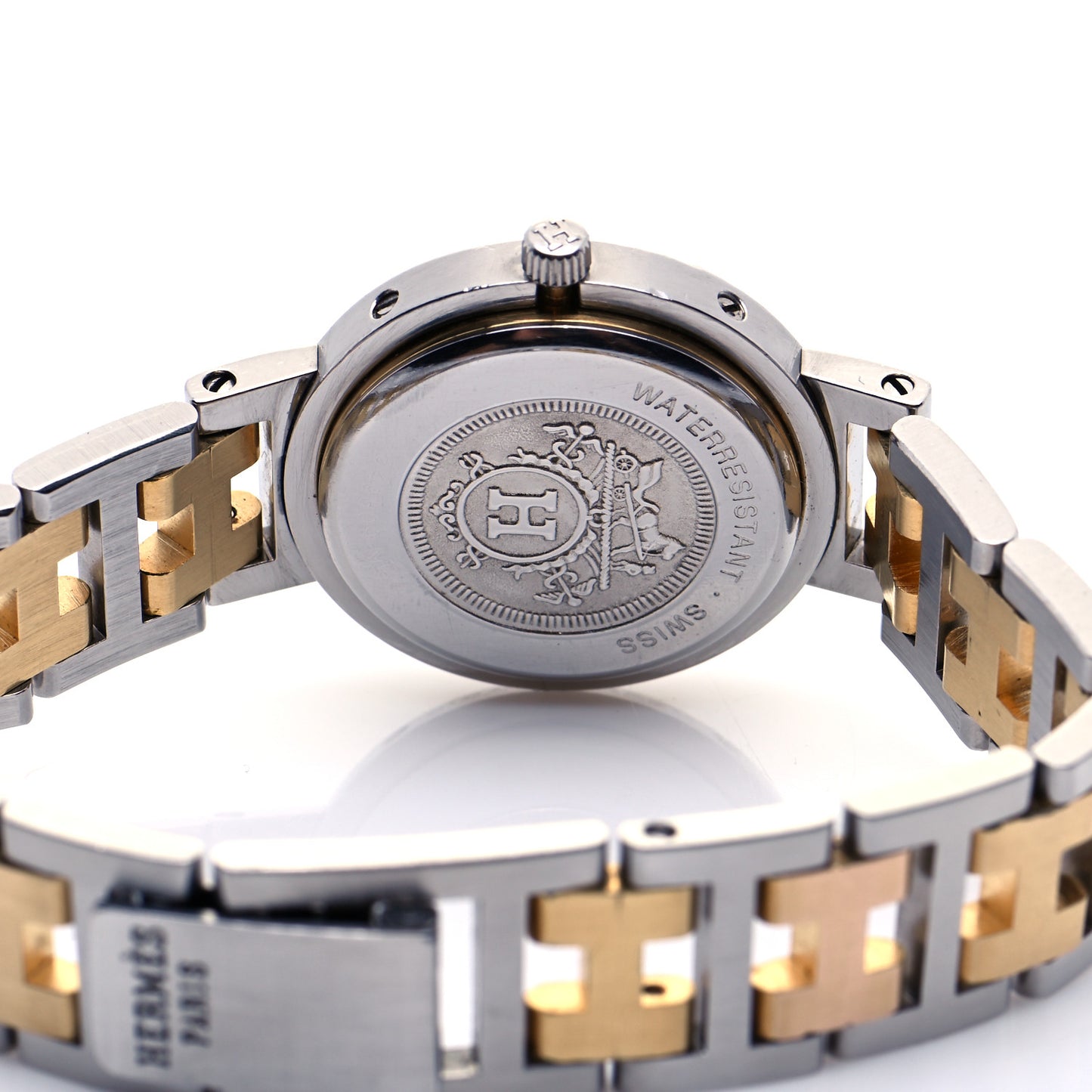 Stainless Steel 24mm Clipper Quartz Watch Gold