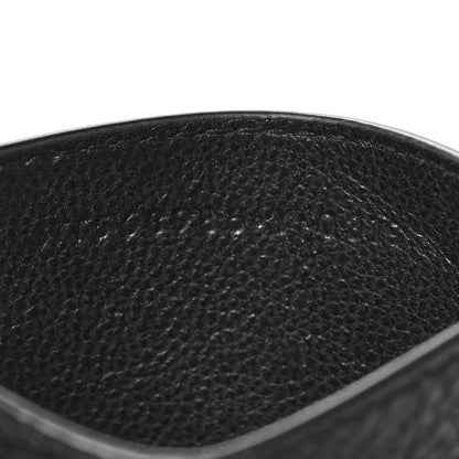 Saint Laurent Grained Calfskin Monogram Credit Card Case Black 7 of 9