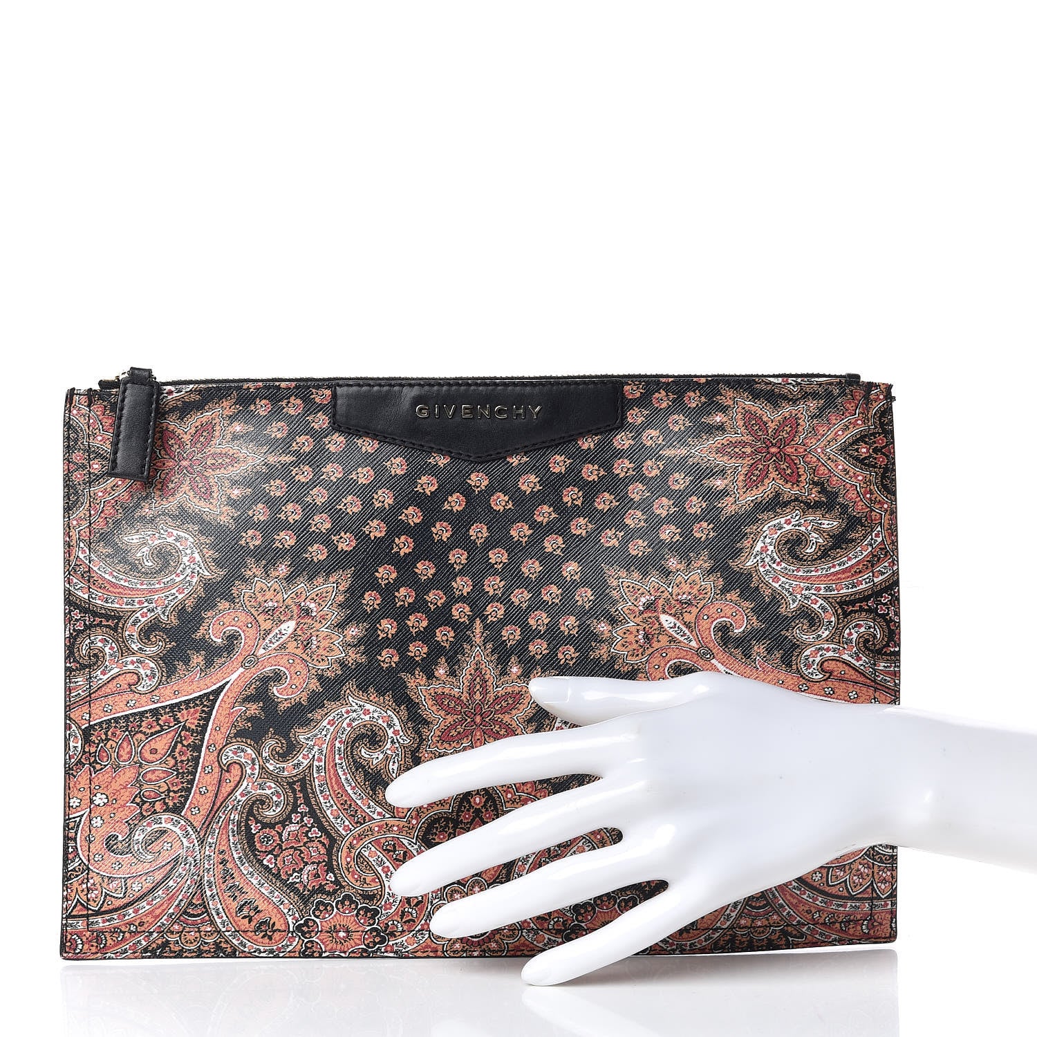Givenchy Saffiano Paisley Print Medium Antigona Pouch 2 of 8