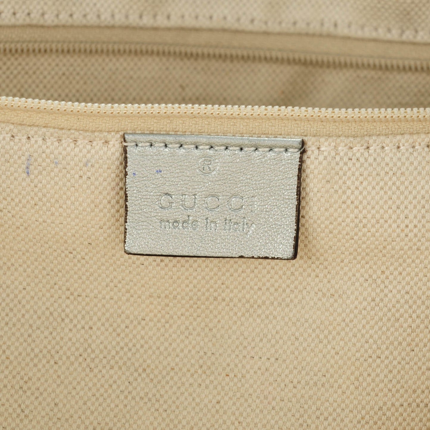 Guccissima Medium Sukey Tote Silver