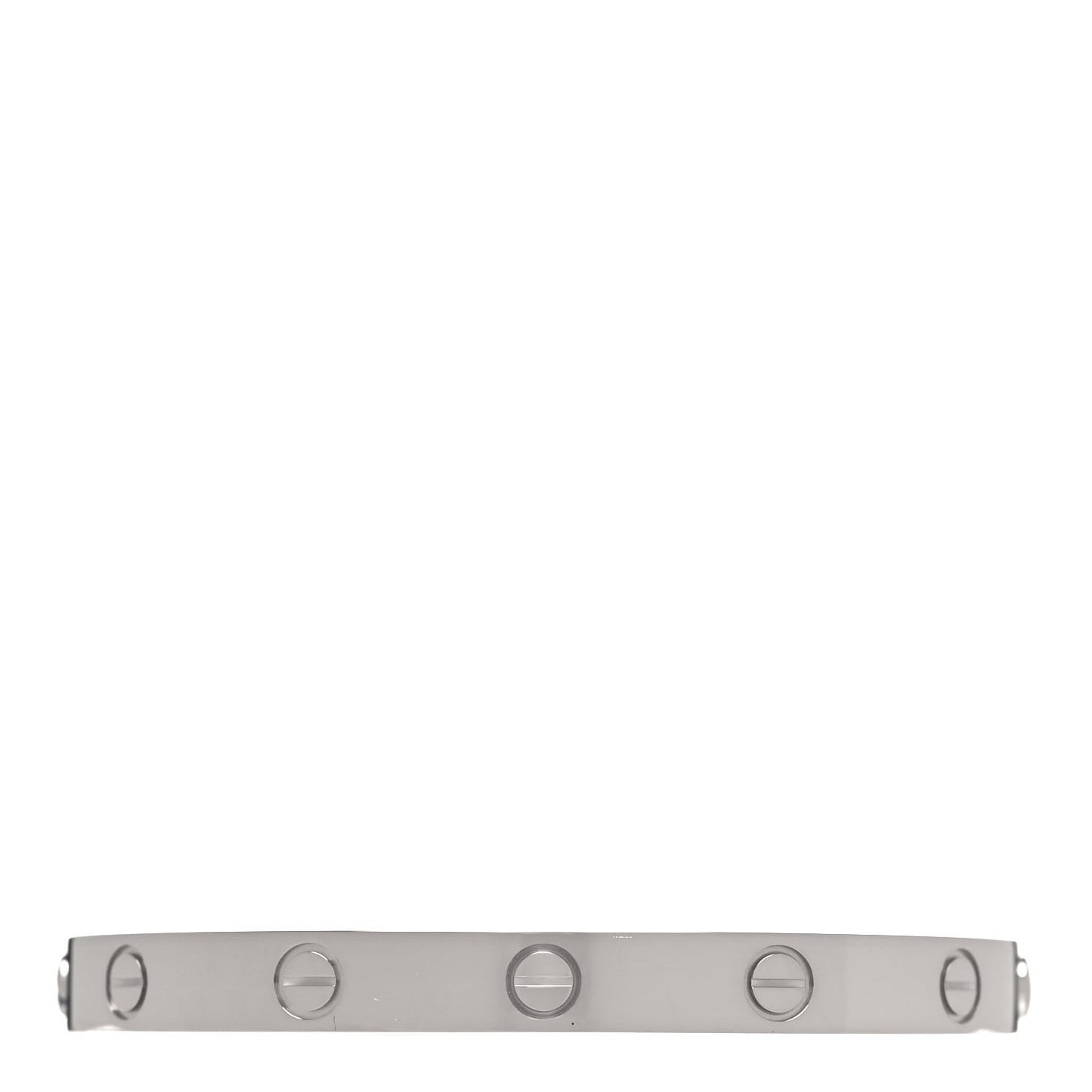 18K White Gold LOVE Bracelet 16