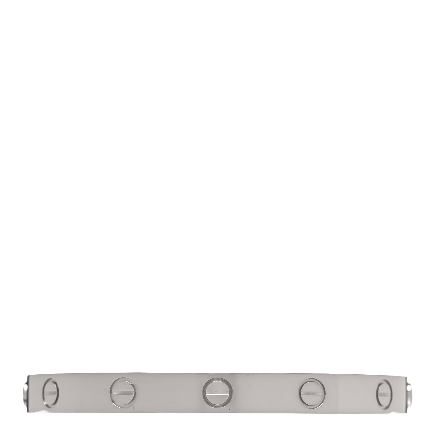 Cartier 18K White Gold LOVE Bracelet 16 3 of 5