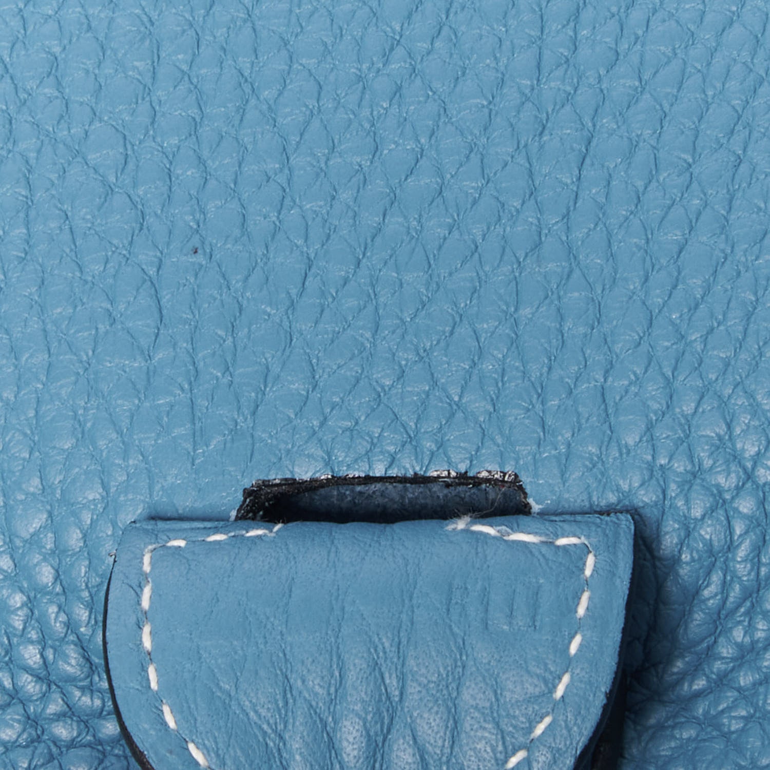 Hermes Taurillon Clemence Evelyne II PM Blue Jean 5 of 8