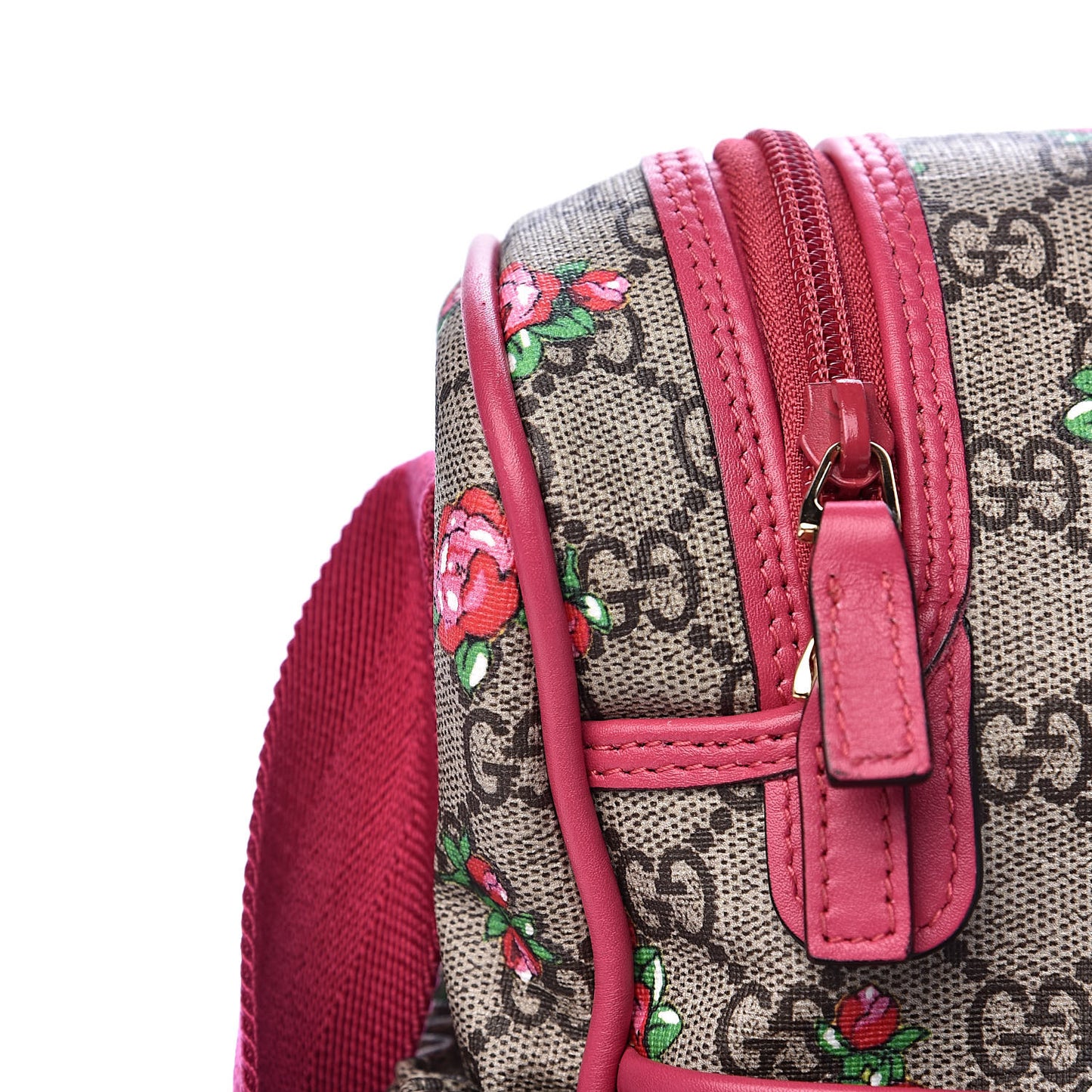 GG Supreme Monogram Rose Bud Diaper Bag Pink