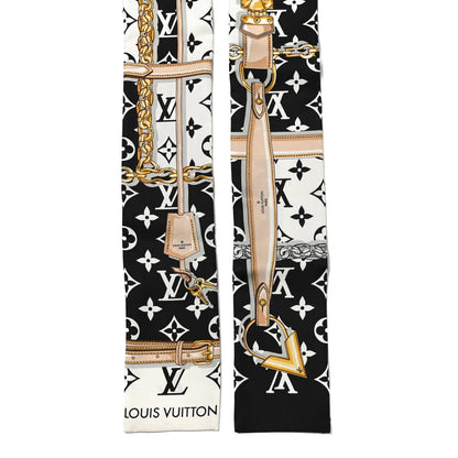 Louis Vuitton Silk Monogram Confidential Bandeau Black 2 of 4