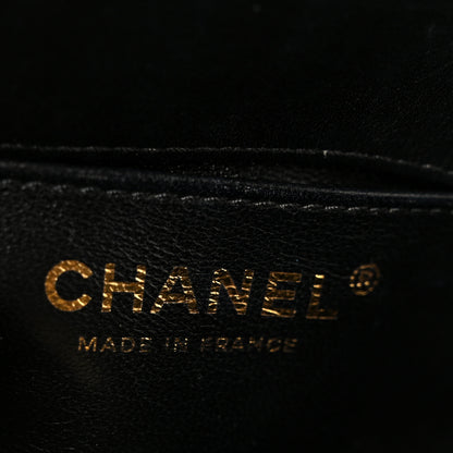 Chanel Lambskin Chevron Quilted Mini Boy Flap  Black 6 of 10