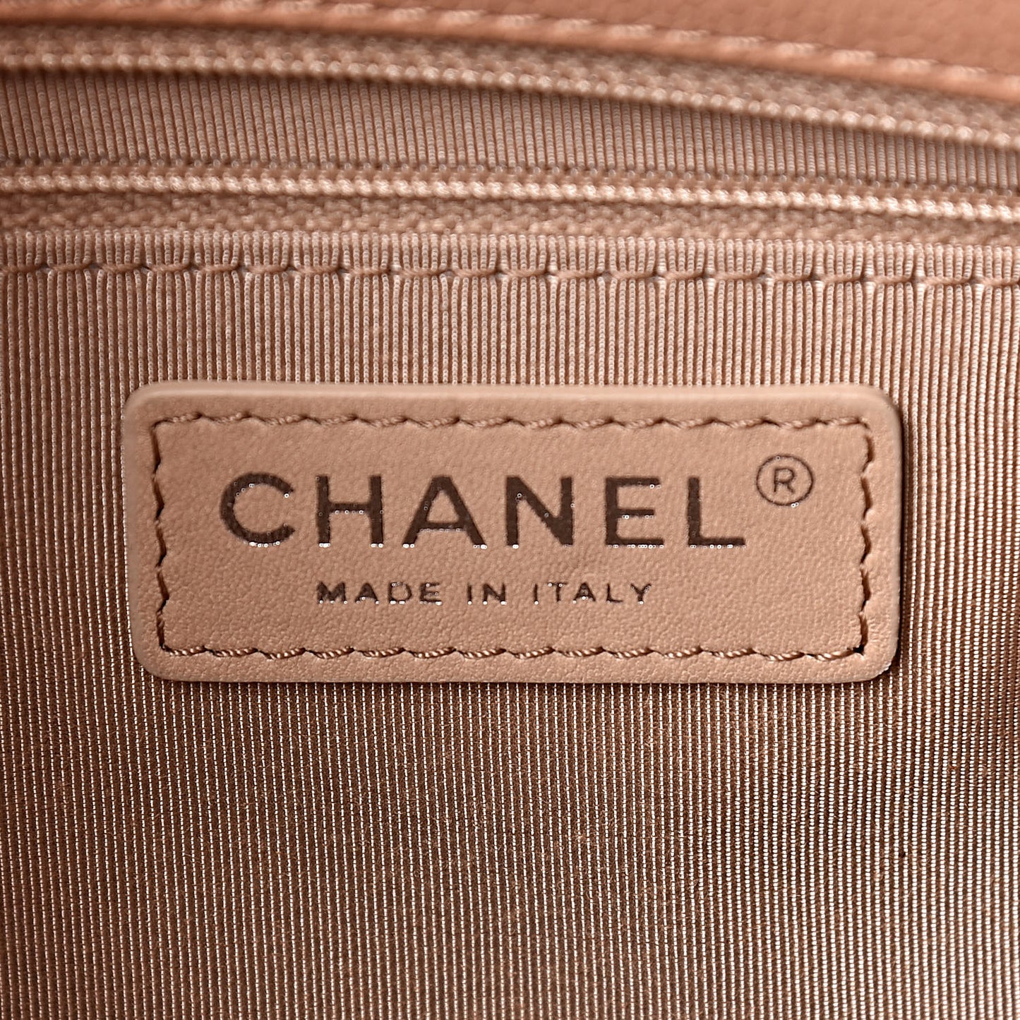 Caviar Quilted Large City Shopping Tote Beige