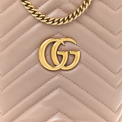 Gucci Calfskin Matelasse Mini GG Marmont 2.0 Bucket Bag Porcelain Rose 7 of 11