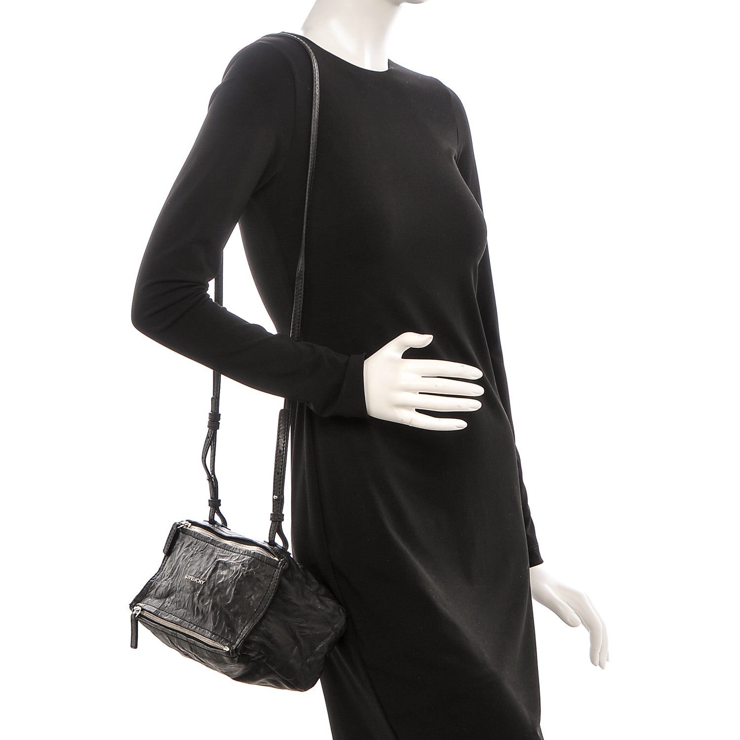 Givenchy Tumbled Sheepskin Mini Pandora Black 2 of 6