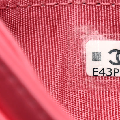 Chanel Lambskin Plexiglass Quilted Coco Love Card Holder Pink 8 of 9