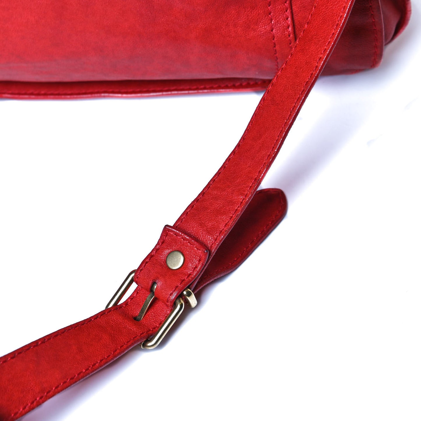 Lambskin PS1 Extra Large Satchel Lipstick Red