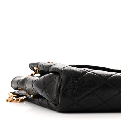 Saint Laurent Lambskin Quilted Monogram Mini Nolita Black 9 of 10