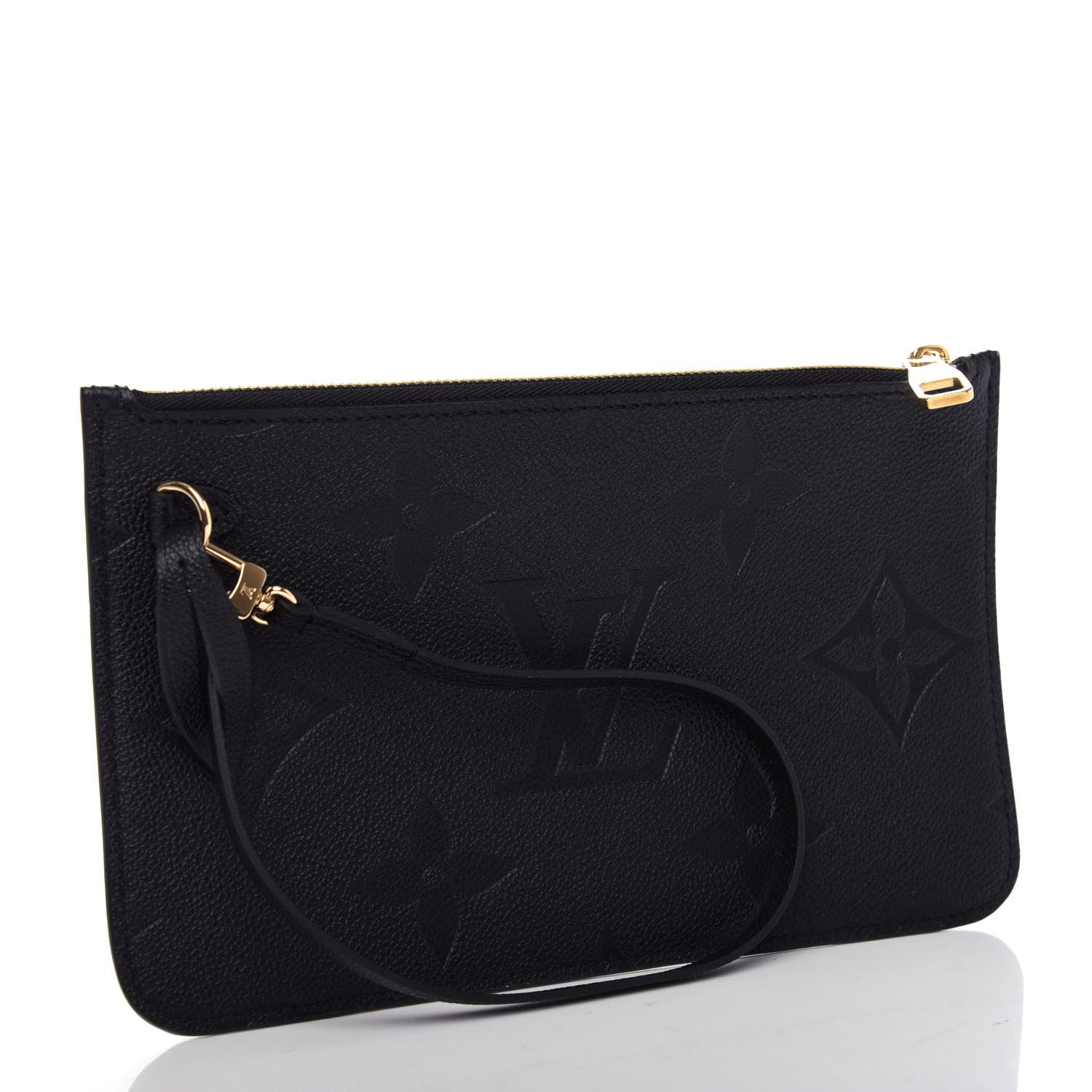 Louis Vuitton Empreinte Monogram Giant Neverfull MM Pochette Black 3 of 5