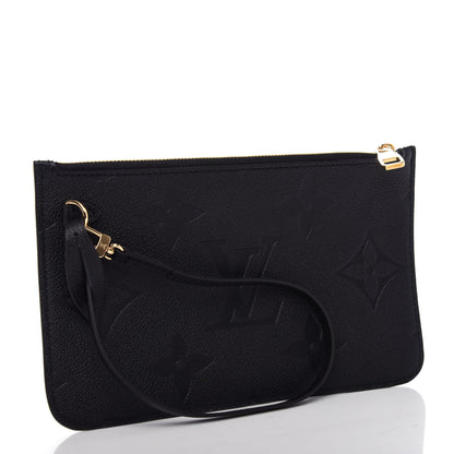 Louis Vuitton Empreinte Monogram Giant Neverfull MM Pochette Black 3 of 5