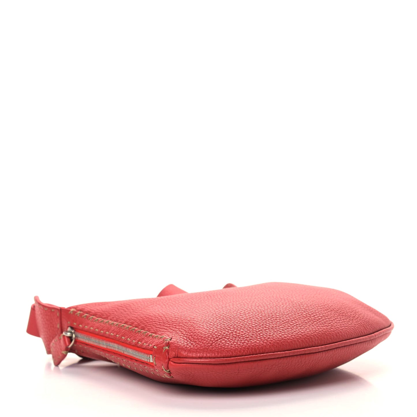 Calfskin Romano Selleria Hobo Bag Red
