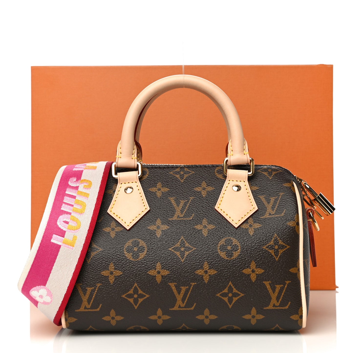 Monogram Speedy Bandouliere 20 Fuchsia