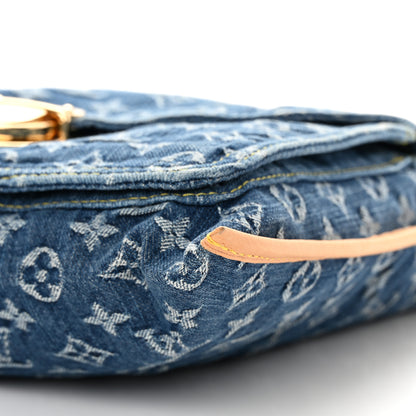 Louis Vuitton Monogram Denim Sac Plat 10 of 13