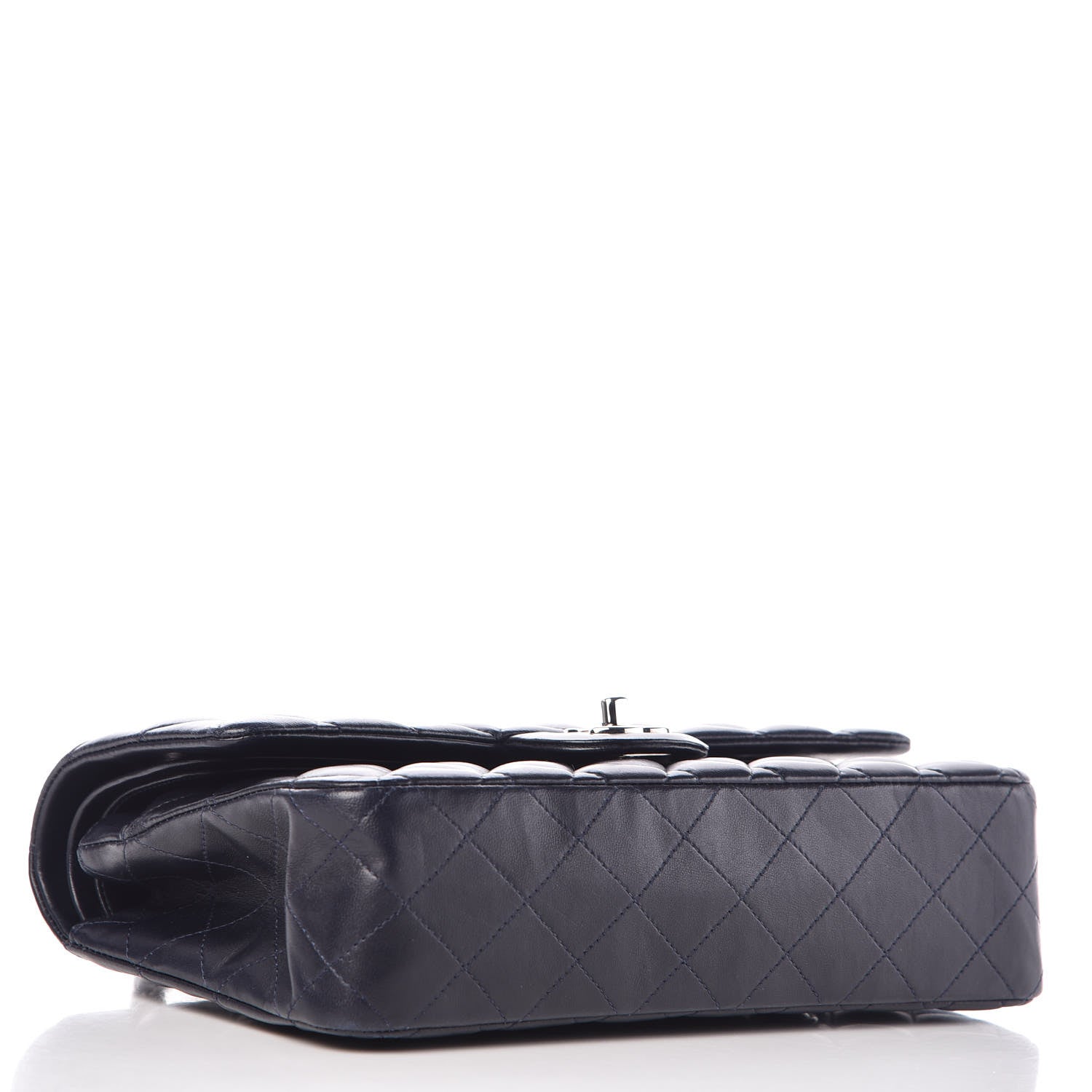 Chanel Lambskin Quilted Medium Double Flap Navy 4 of 11