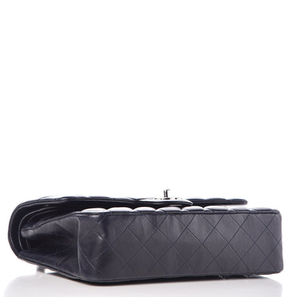Chanel Lambskin Quilted Medium Double Flap Navy 4 of 11