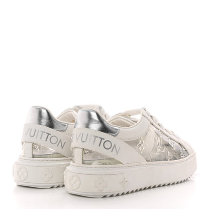 Louis Vuitton Monogram PVC Time Out Sneakers 38 Silver 4 of 10
