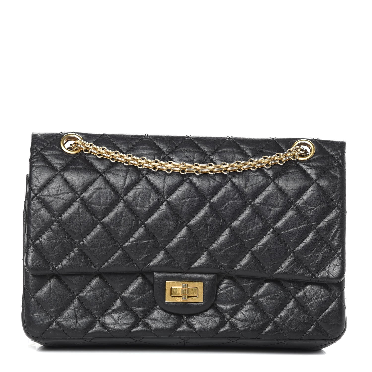Chanel Aged Calfskin Quilted 2.55 Reissue 226 Flap Black 1 of 18
