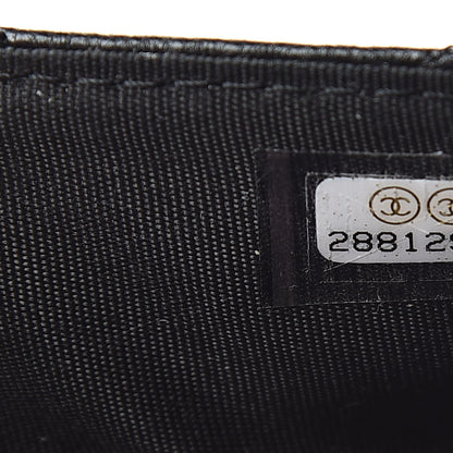Chanel Goatskin Quilted 19 Flap Wallet Black 8 of 9
