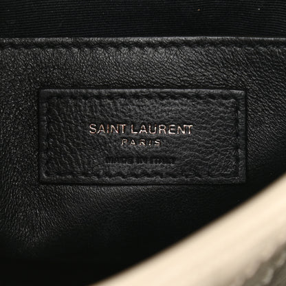 Saint Laurent Crinkled Calfskin Matelasse Monogram Baby Niki Chain Satchel Light Natural 8 of 14