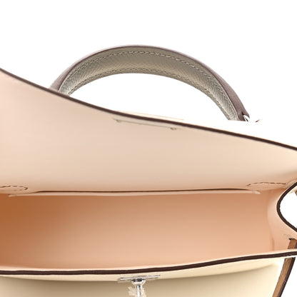 Hermes Epsom Mini Kelly Sellier 20 Nata Chai Gris Meyer 5 of 11
