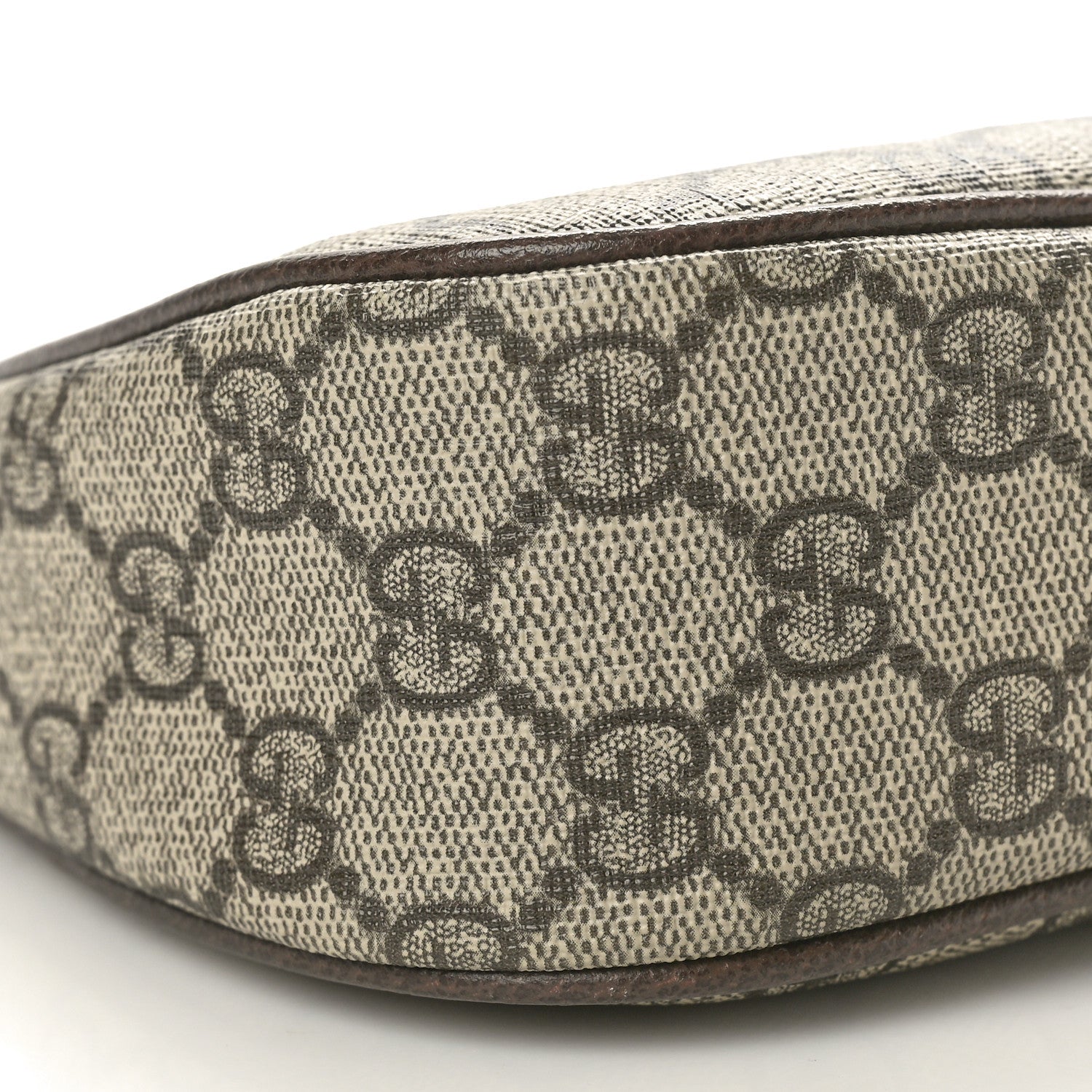 Gucci GG Supreme Monogram Textured Dollar Calfskin Small Ophidia Hobo Beige Ebony New Acero 9 of 10