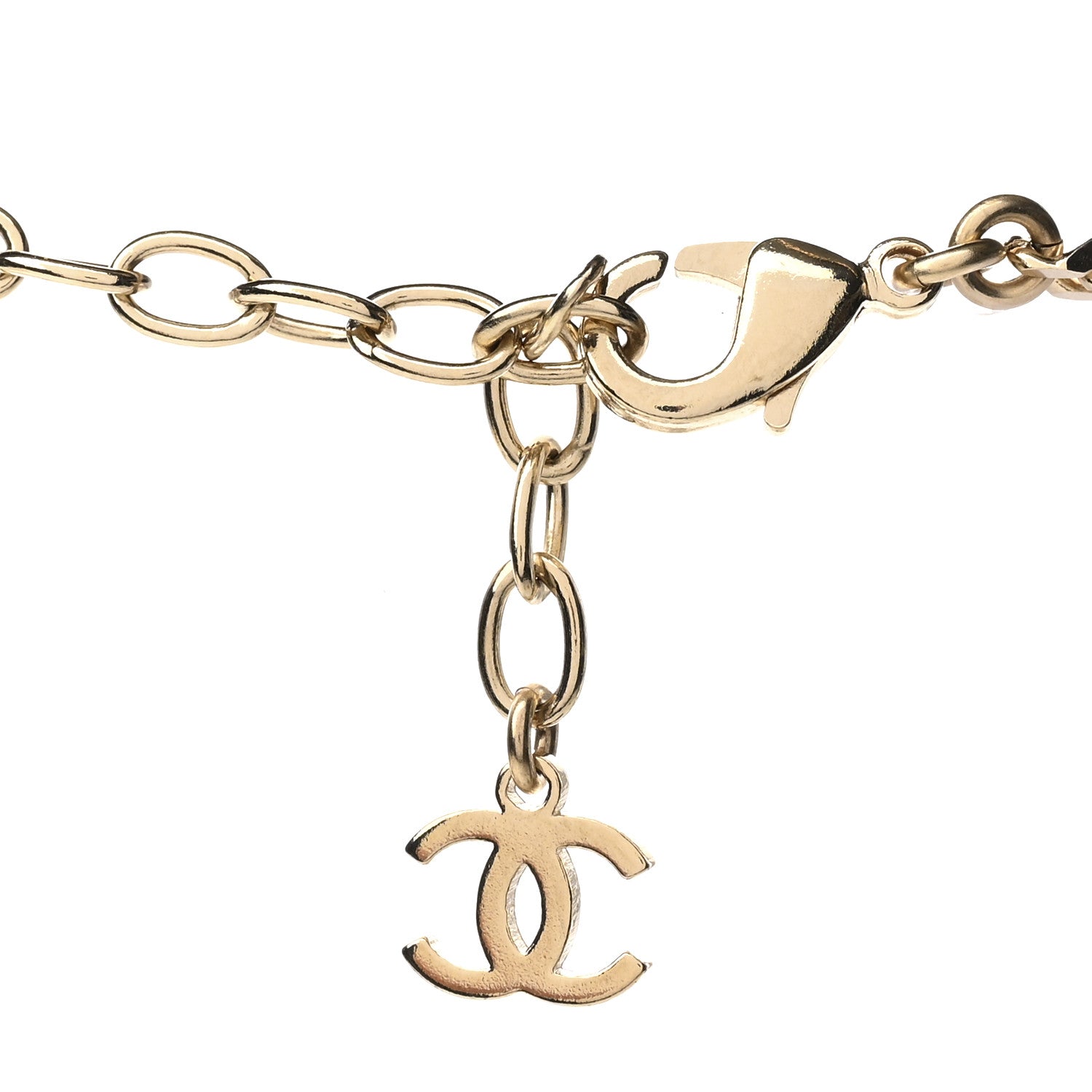 Chanel Metal CC Mademoiselle Chain Anklet Gold 3 of 4