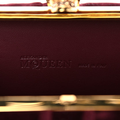 Alexander McQueen Velvet Britannia Skull Box Clutch 6 of 12