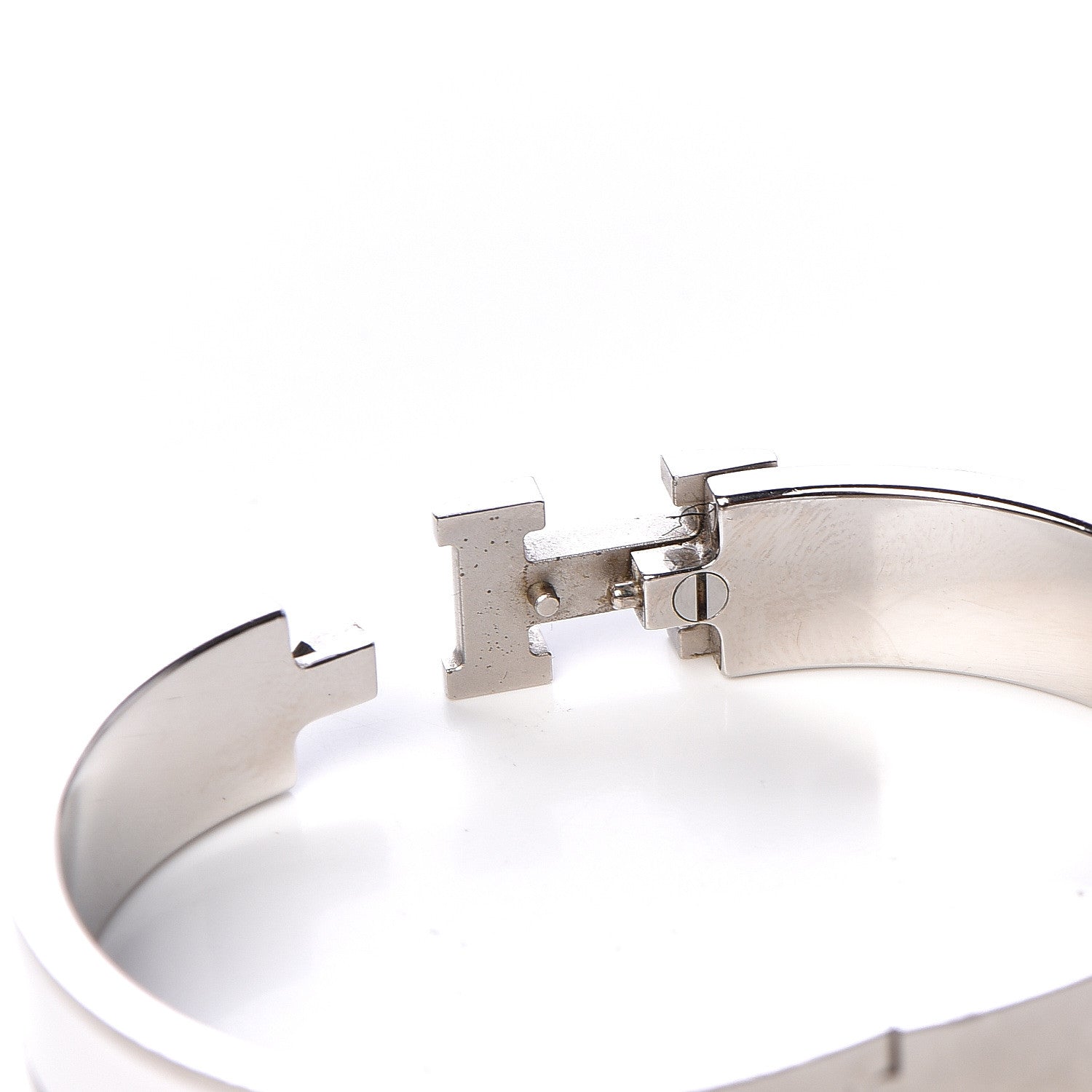Hermes Enamel Narrow Clic Clac H Bracelet PM White 4 of 6